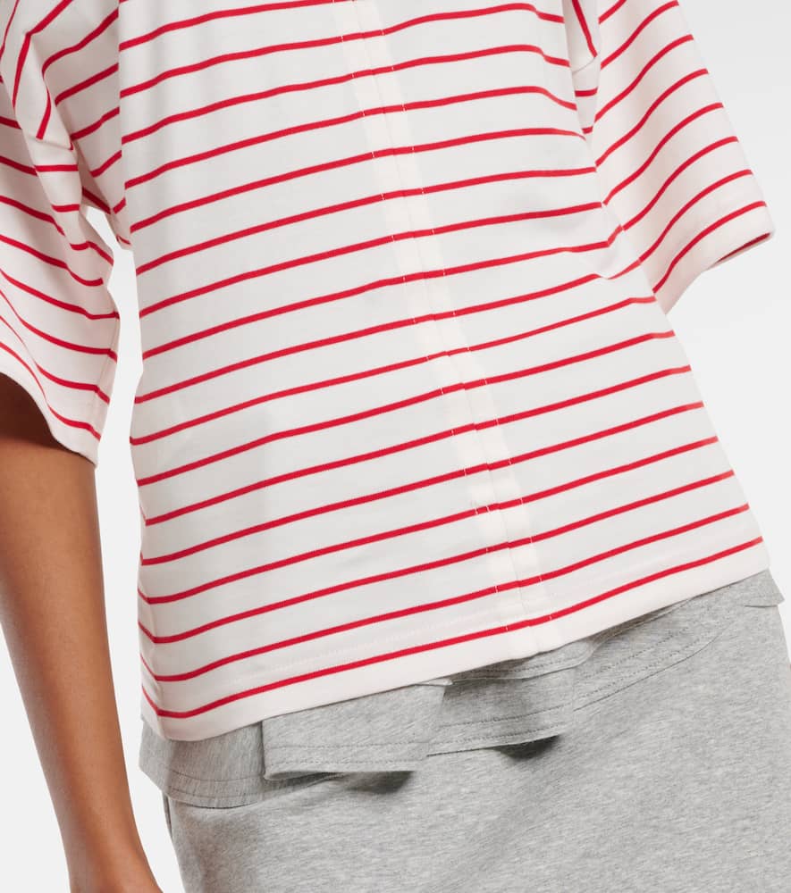 Striped cotton jersey T-shirt
