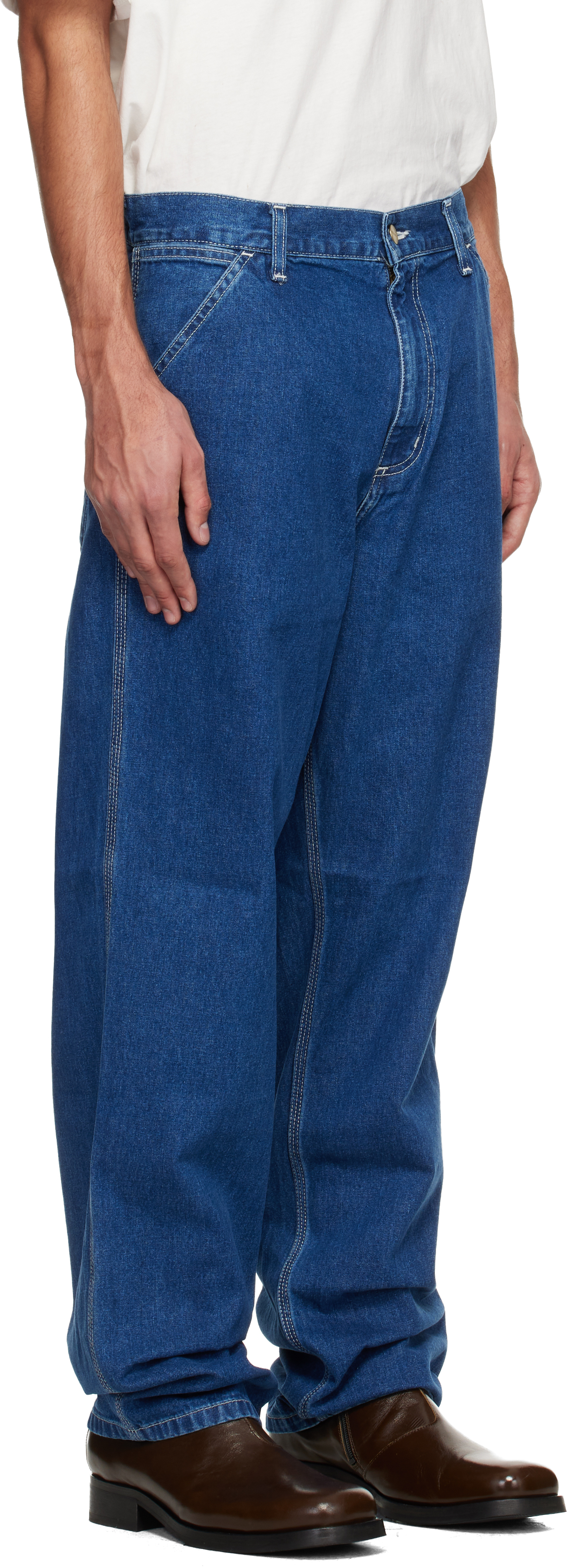 Blue Simple Pant Jeans