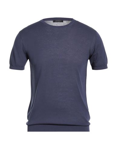 Man Sweater Navy Size 40 Cotton