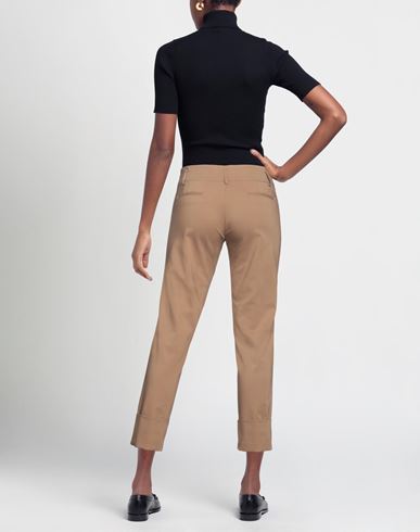 Woman Pants Khaki Size 6 Cotton, Nylon, Elastane