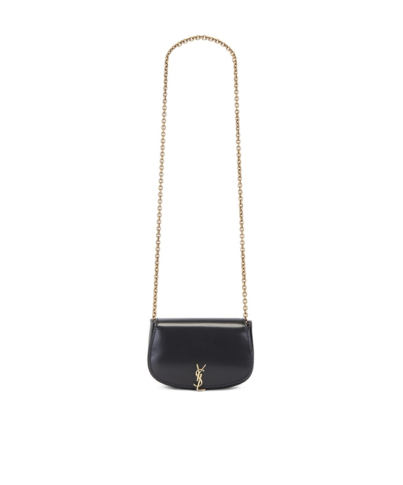Logo Plaque Foldover Top Mini Clutch Bag