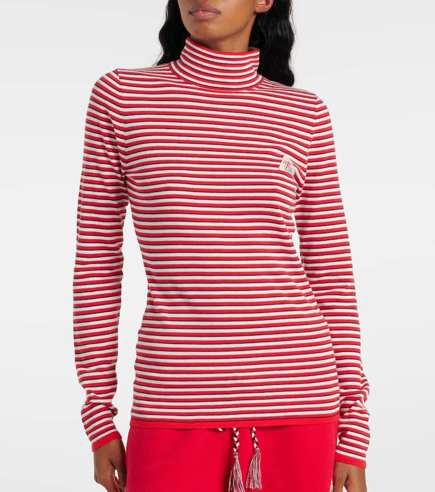 Raie striped cotton turtleneck top
