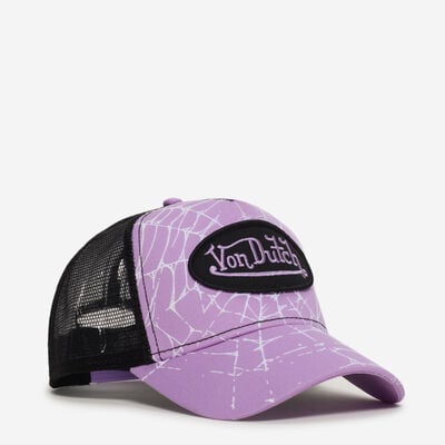 Eye Spider Trucker Hat in Purple | VDHH0078-LILAC-ICE