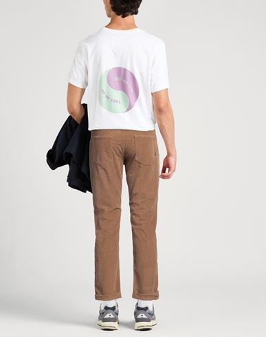 Man Pants Brown Size 34 Cotton, Elastane