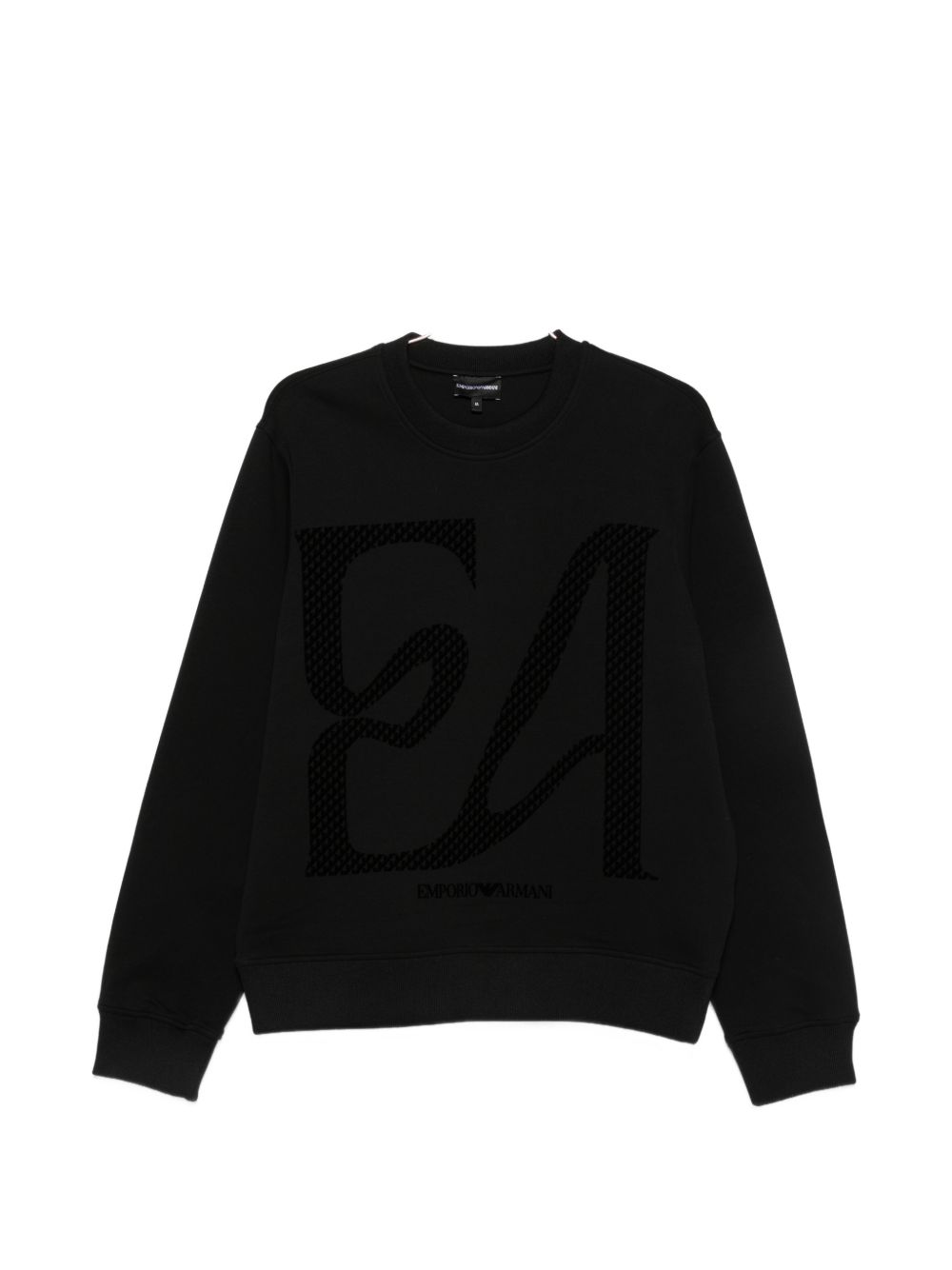 Logo Cotton Sweatshirt — Black