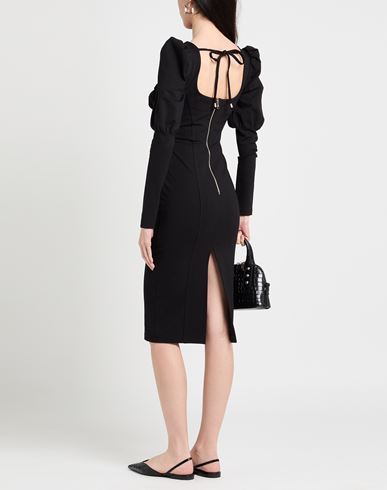 Woman Midi dress Black Size 4 Viscose, Polyamide, Elastane