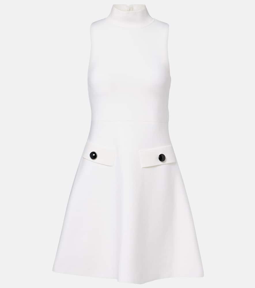 Sharp Ambition wool-blend minidress