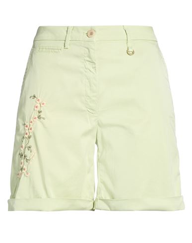 Woman Shorts & Bermuda Shorts Light green Size 10 Lyocell, Elastane