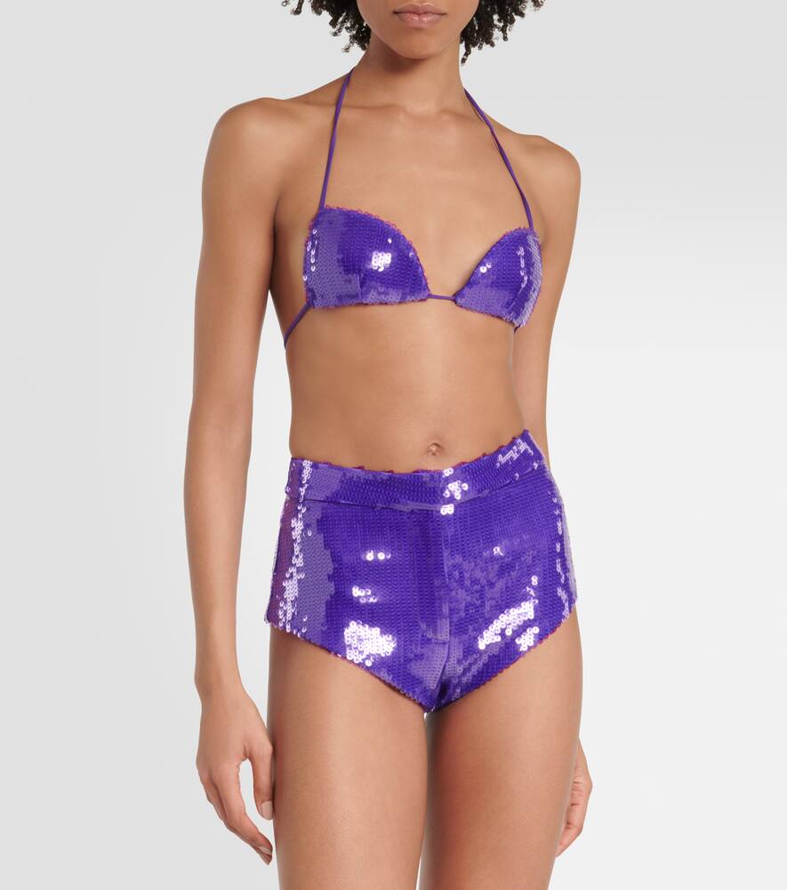 Sequined shorts