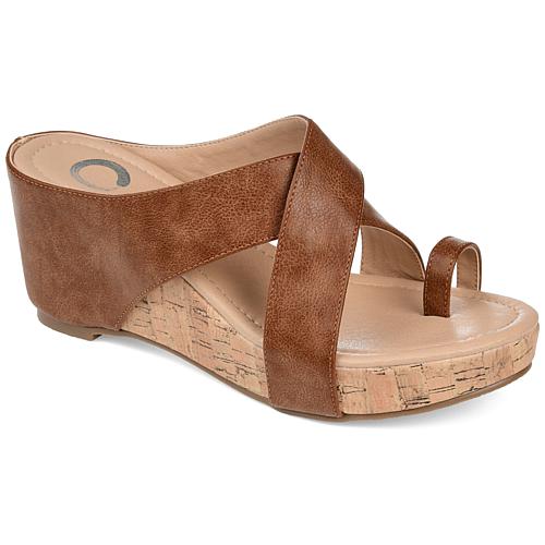 Collection Women's Tru Comfort Foam Rayna Wedge Sandal - Brown