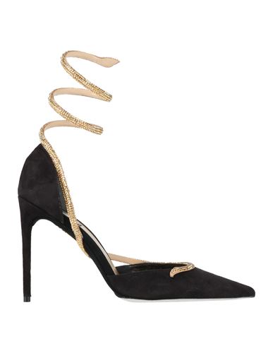 Woman Pumps Black Size 11 Leather