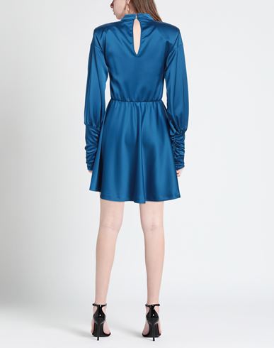 Woman Mini dress Blue Size M PES