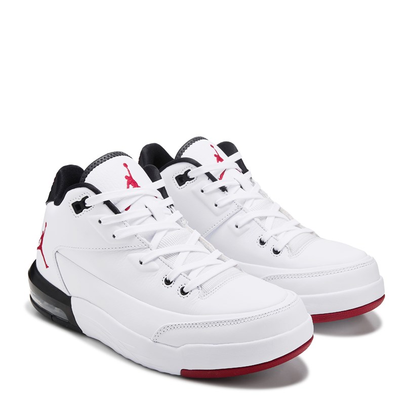 Men's Flight Origin 3 Mid Sneakers (White/Black/Red)