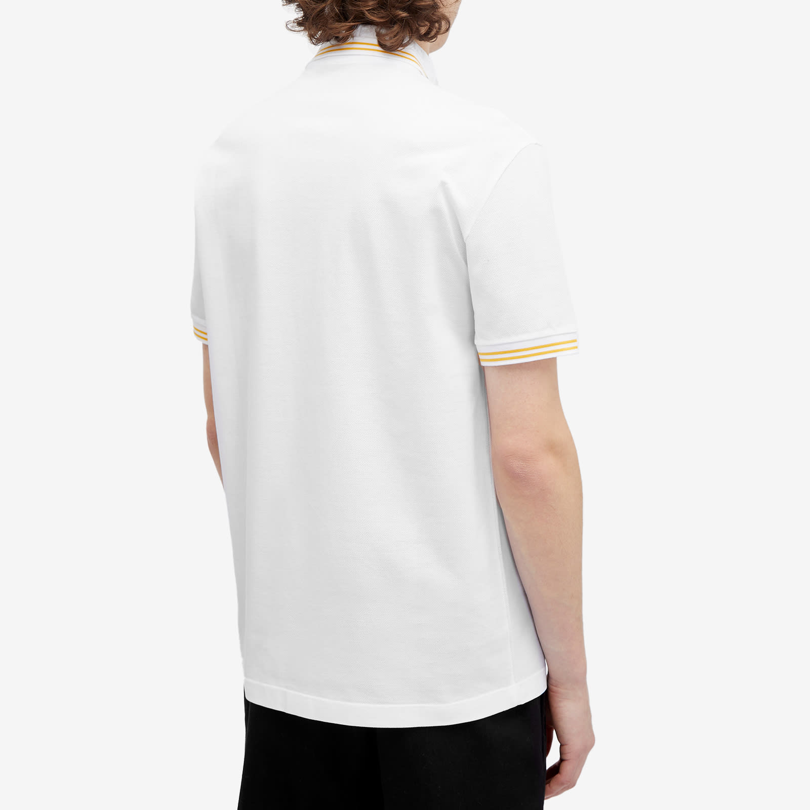 Men's Medusa Polo Shirt in White, Size Medium 