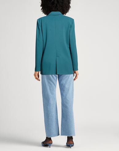 Woman Blazer Green Size 6 Viscose, Polyamide, Elastane