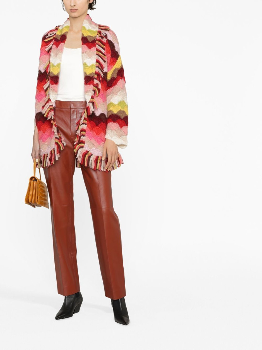 CHLOÉ- Leather Trousers