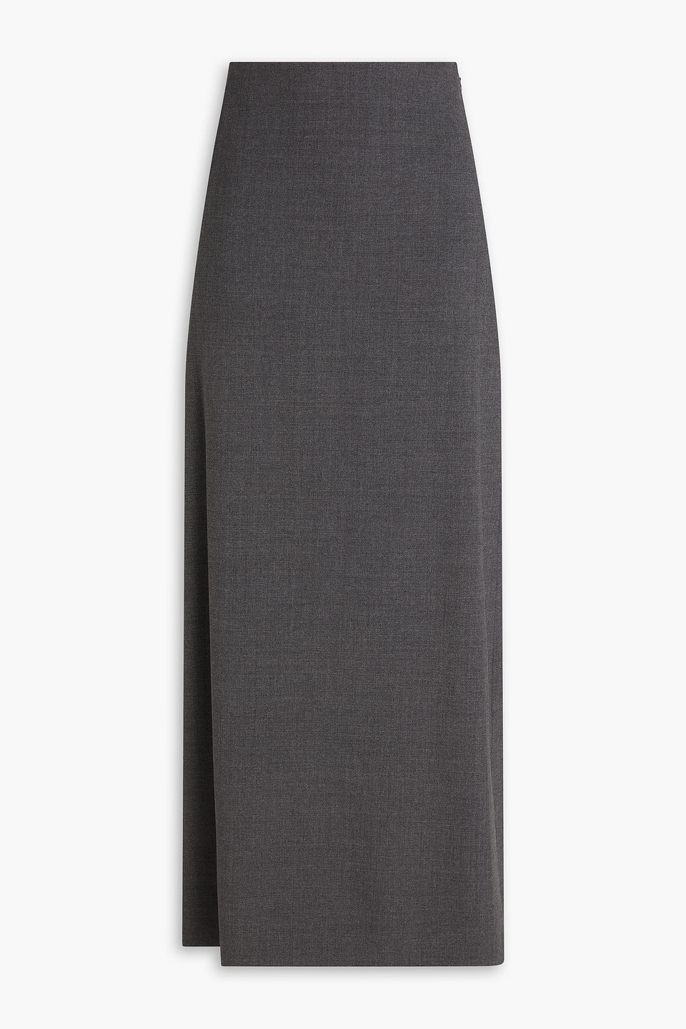Samos wool-blend twill maxi pencil skirt - Gray - FR 42