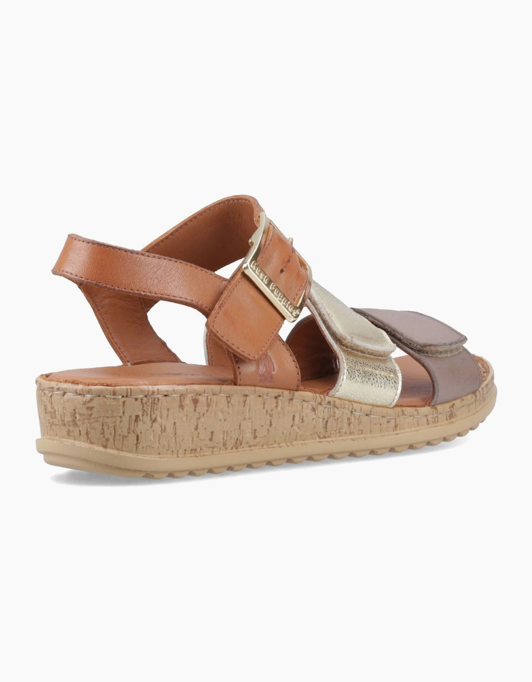 Women's Hush Puppies Eliana Sandal Leather Women's Gold Sanda