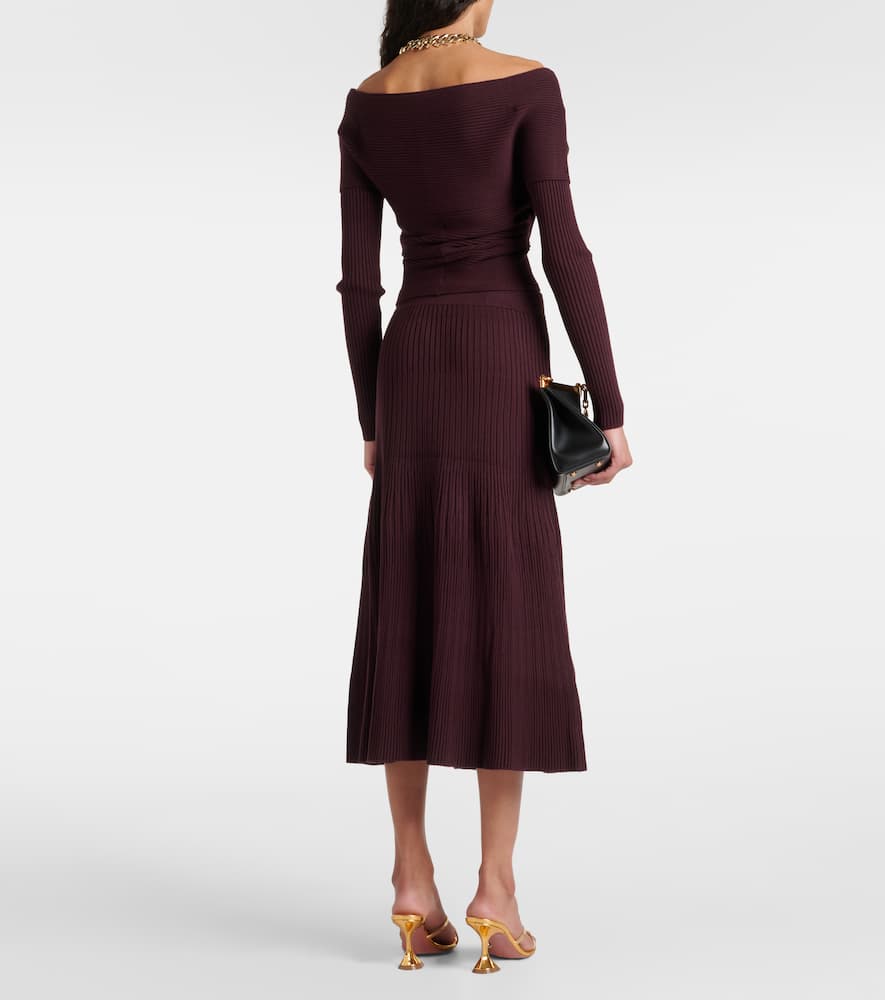 Altuzarra Ireene ribbed-knit midi skirt