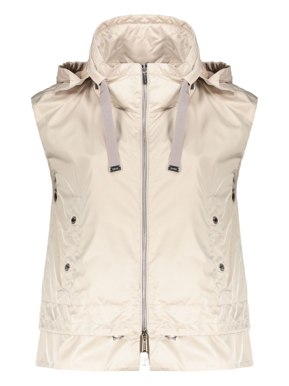 Moorer hooded gilet - Neutrals