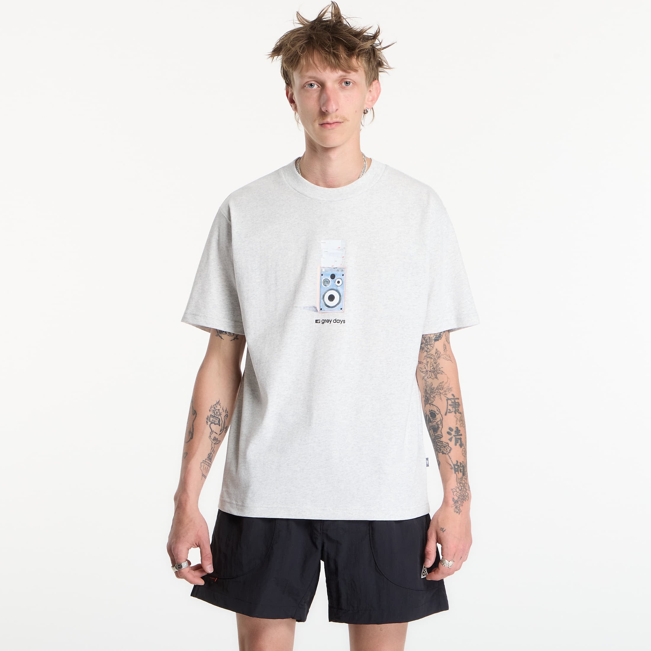 T-shirt New Balance Grey Days Speaker T-Shirt Ash Heather