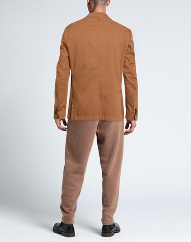 Man Blazer Camel Size 36 Cotton, Elastane