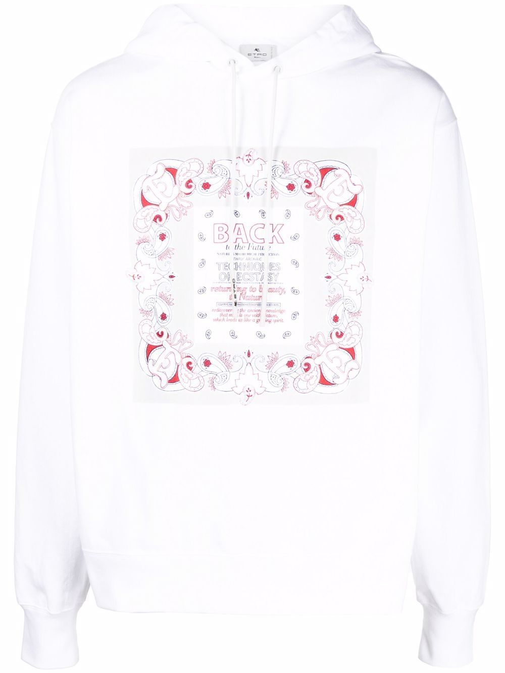 Back To The Future cotton hoodie - White
