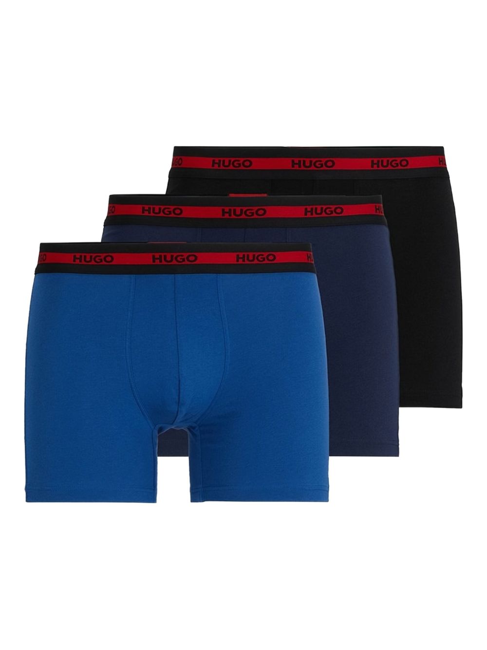 Stretch boxer shorts (pack of three) - Blue