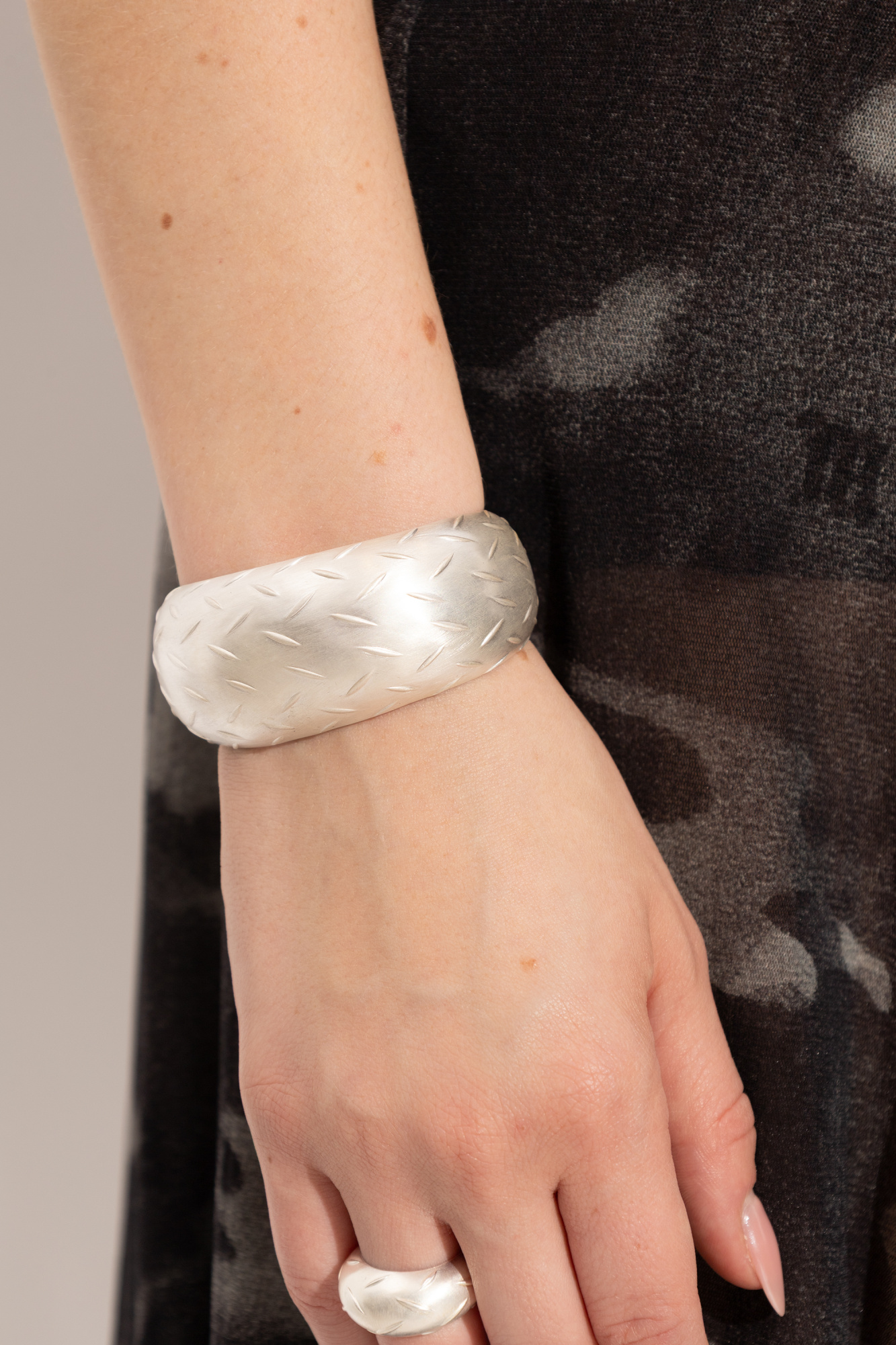 Brass Bracelet, Unisex, Silver