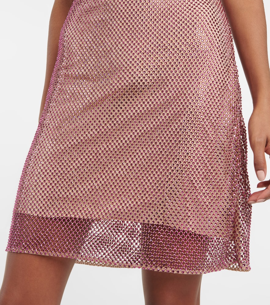 Crystal-embellished minidress