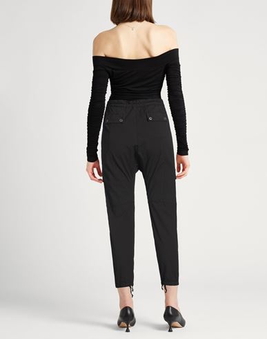 Woman Pants Black Size 6 Cotton, Elastane