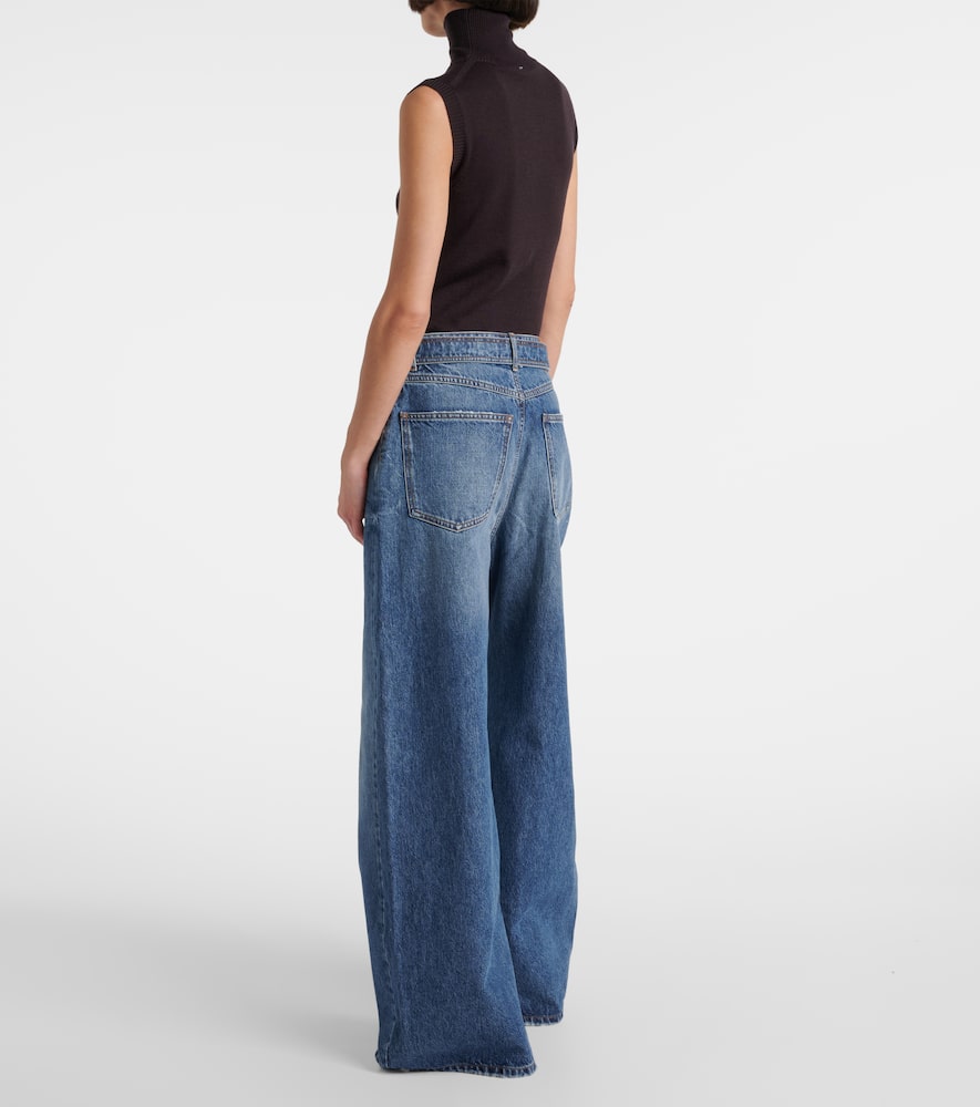 Procida mid-rise wide-leg jeans