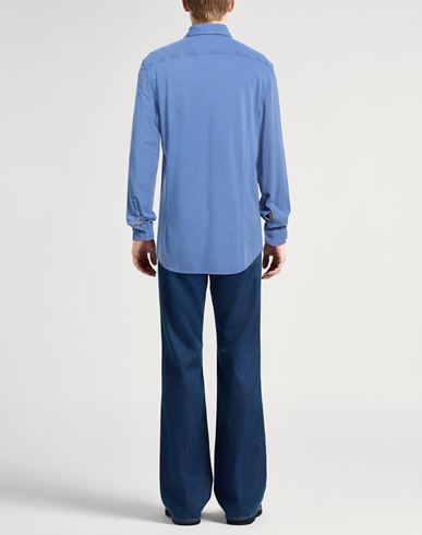 Man Shirt Pastel blue Size M Cotton