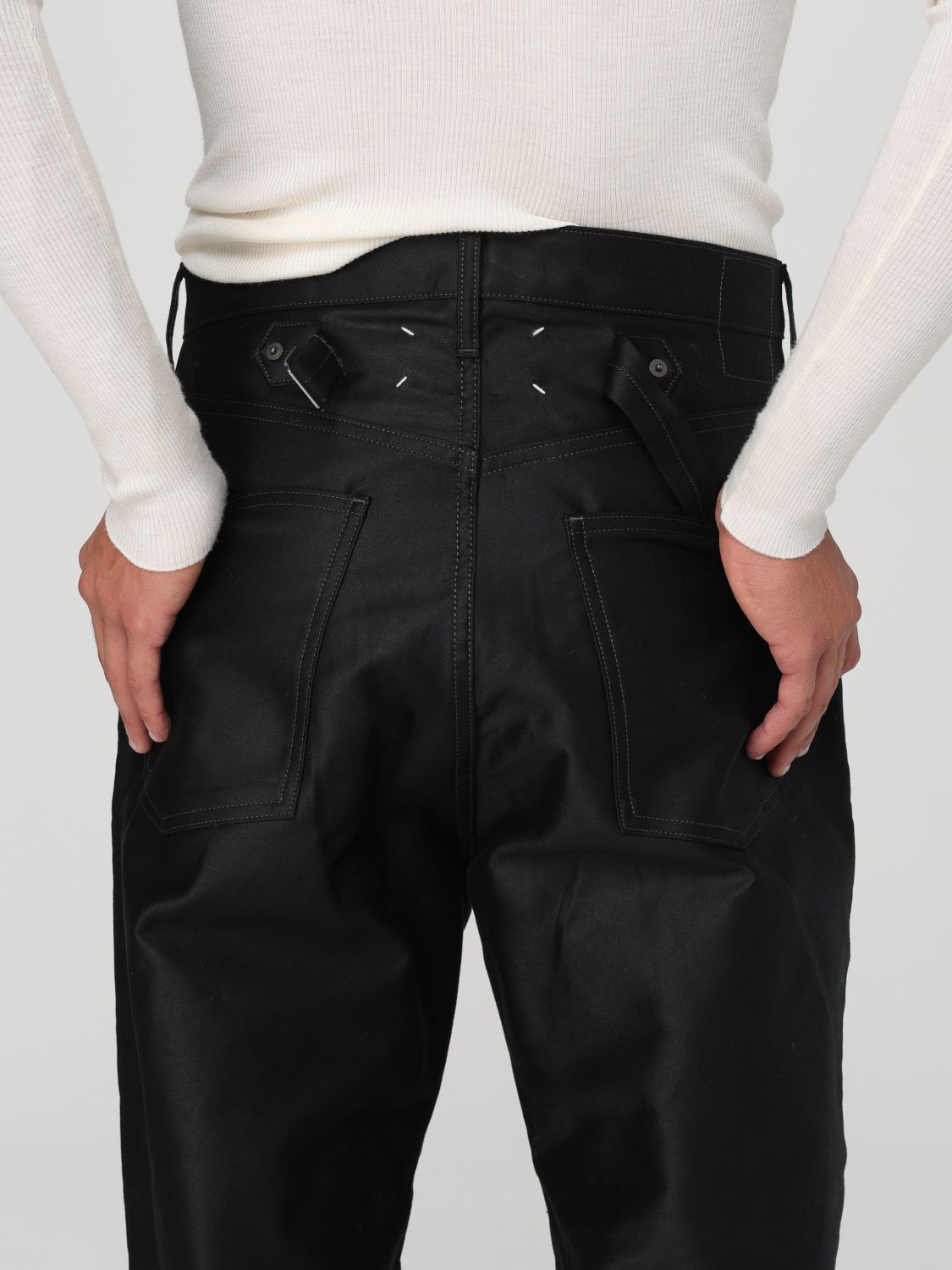 Four stitch-logo trousers - Black