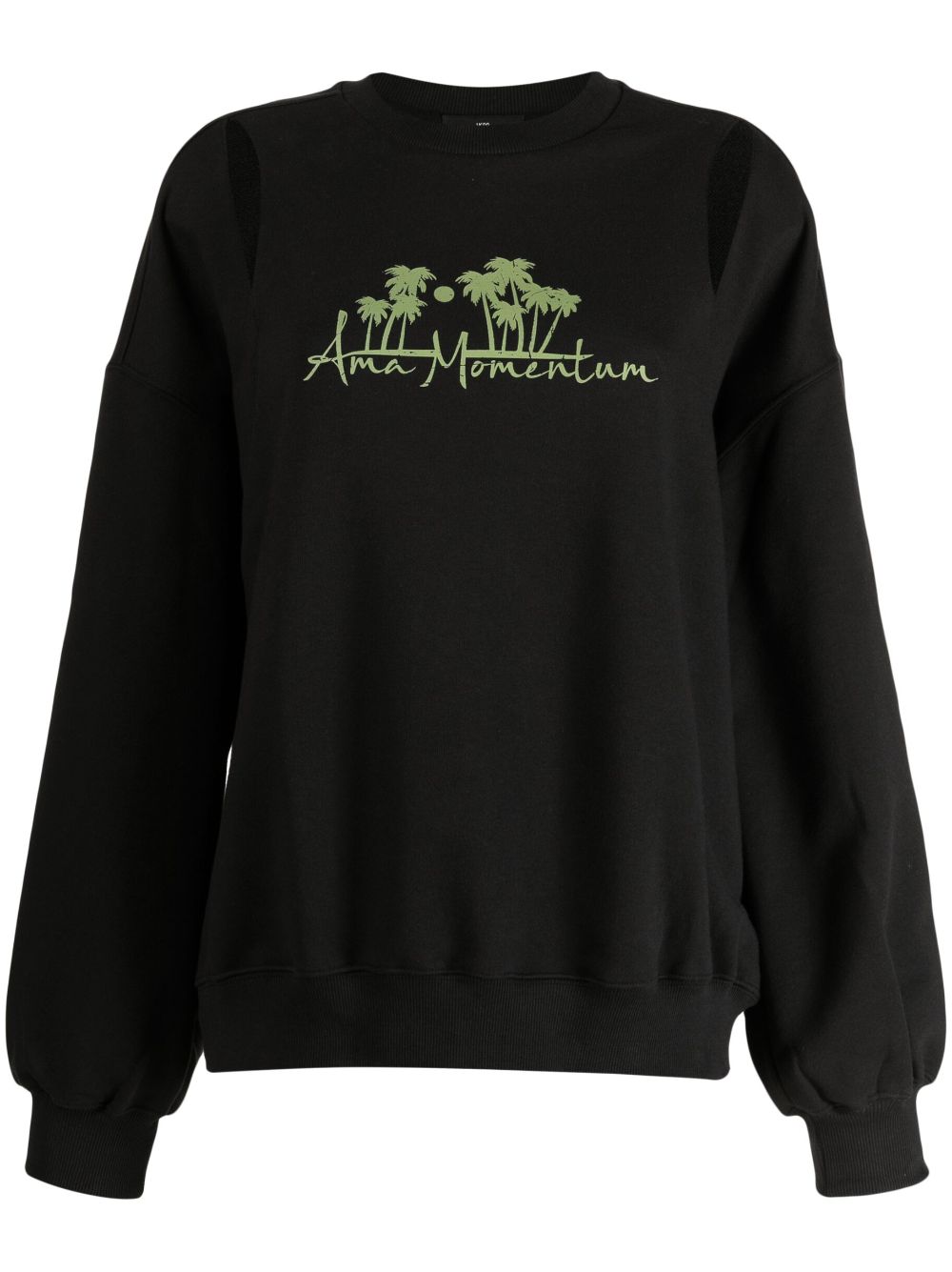 Cut-out detail sweatshirt - Black
