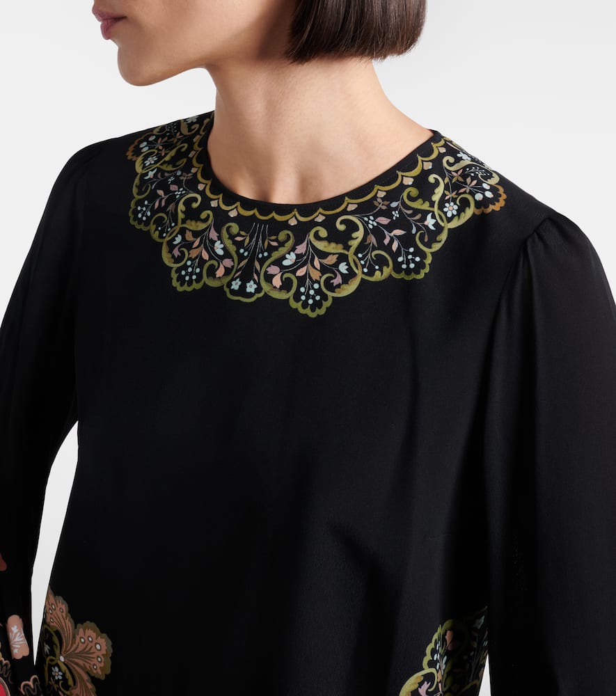 Friday printed crêpe minidress