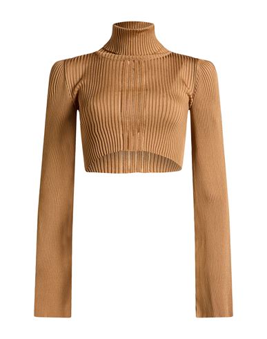 Woman Turtleneck Camel Size XS/S Viscose