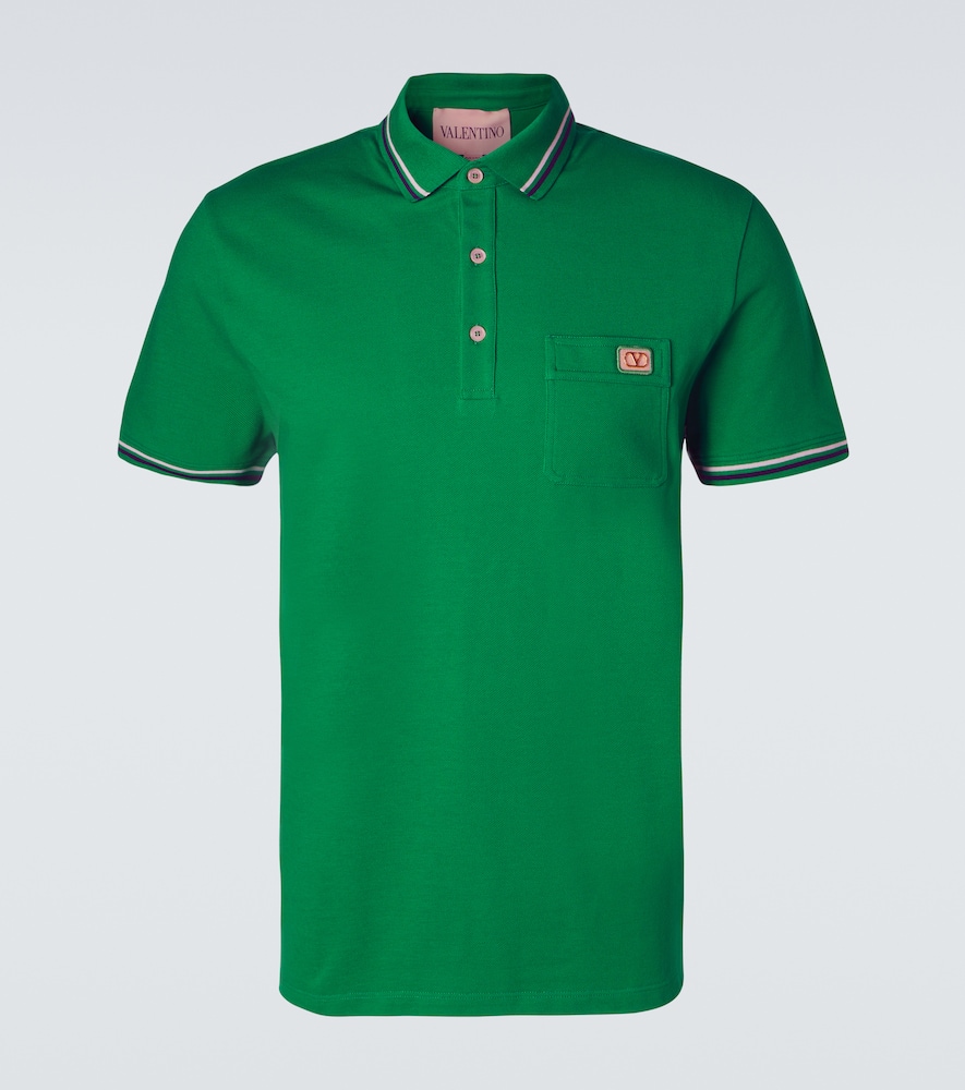 Cotton piqué polo shirt