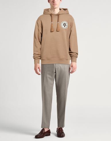 Man Sweatshirt Taupe Size L Cotton