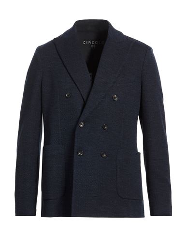 Man Blazer Midnight blue Size 38 Virgin Wool, Cotton