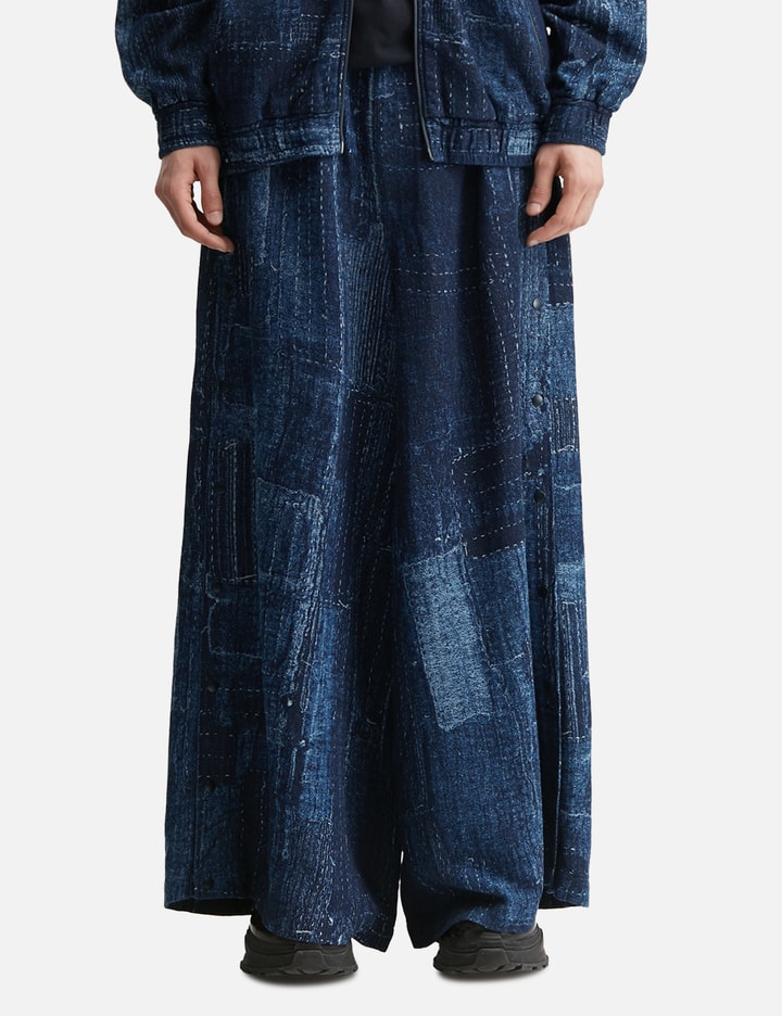 Boro Side Button Hakama Pants Rinse