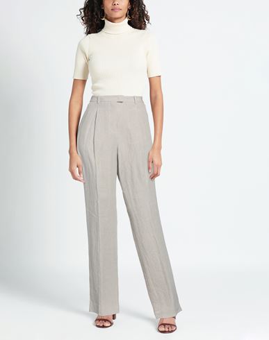 Woman Pants Beige Size 10 Linen