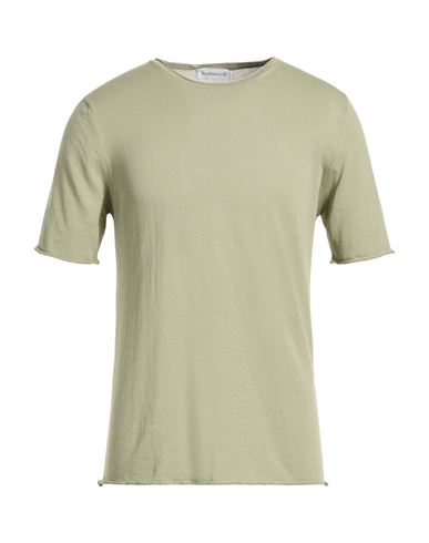 Man Sweater Sage green Size 36 Cotton