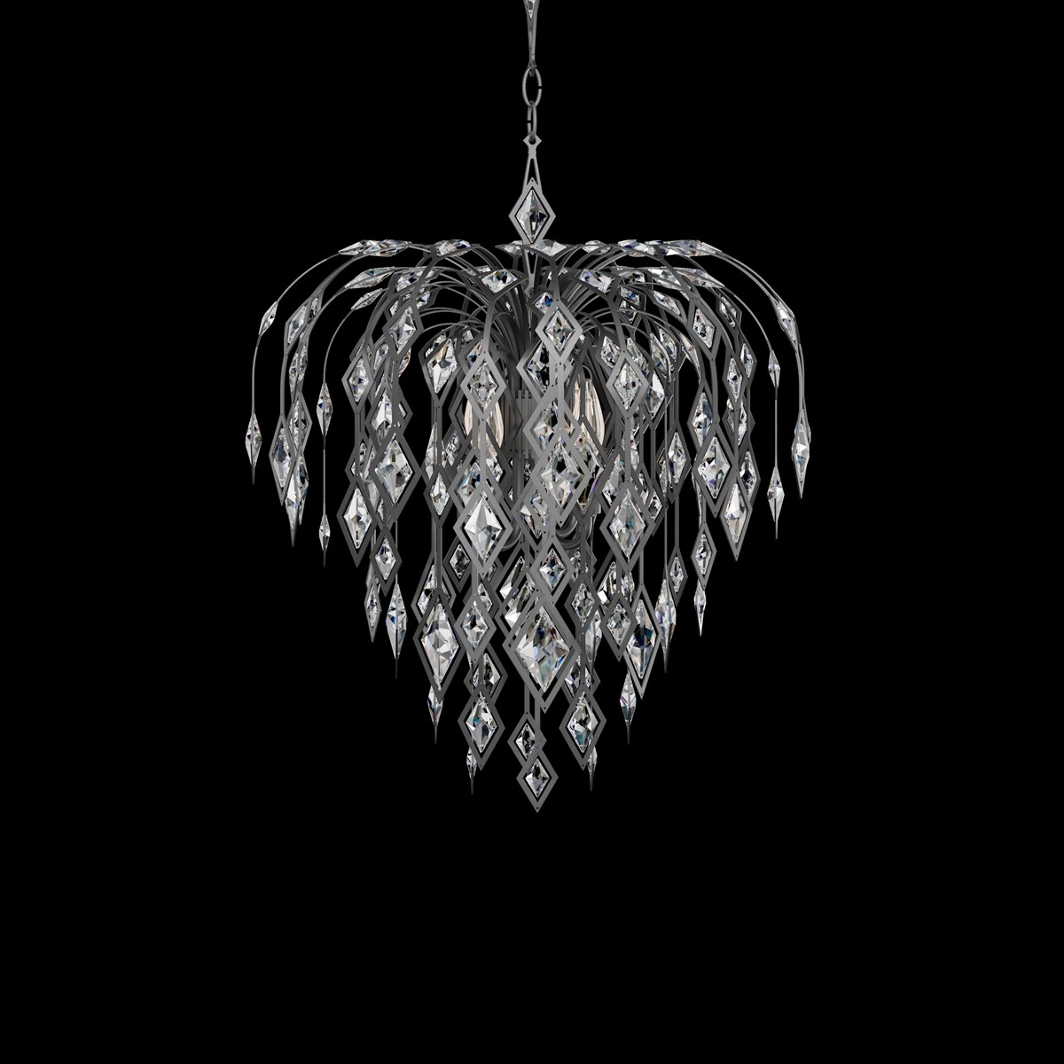 Aged Brass Chandelier from the Laureline Collection