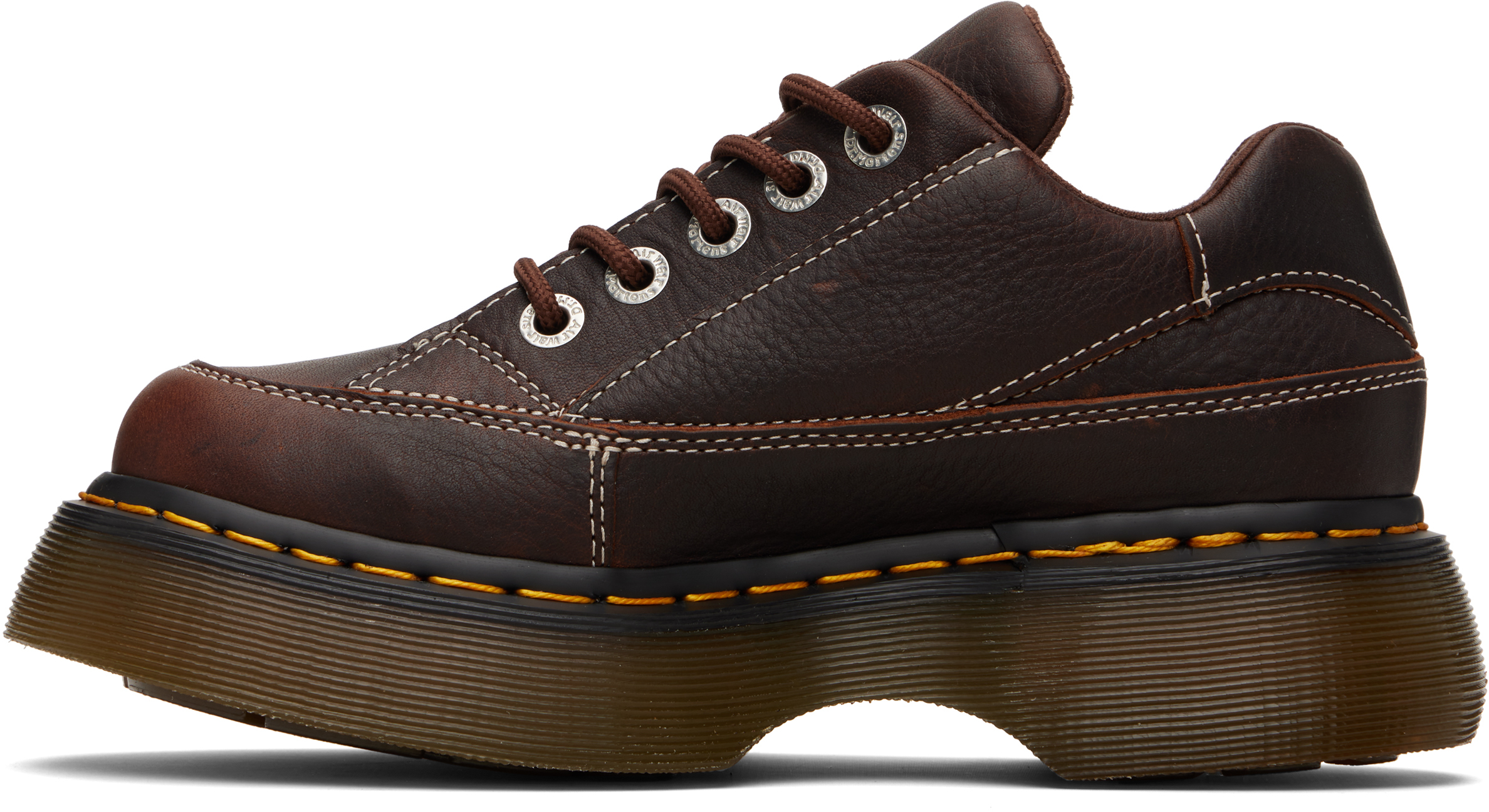 Brown Buzz 5-Eye Grizzly Leather Derbys