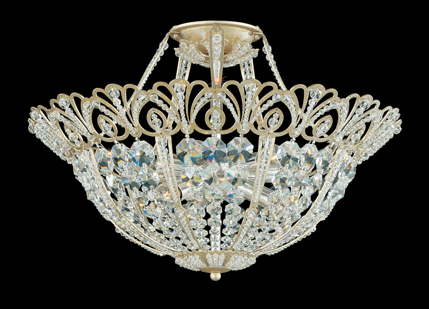 Rivendell 6-Light Semi-Flush Ceiling Light in Heirloom Bronze