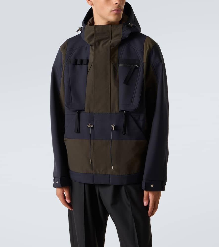Colorblocked technical jacket