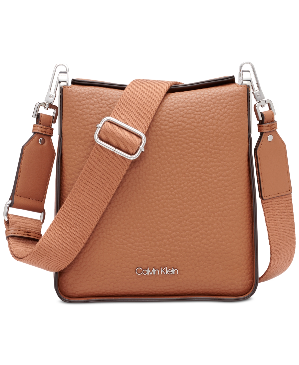 Fay Small Adjustable Crossbody with Magnetic Top Closure - Caramel