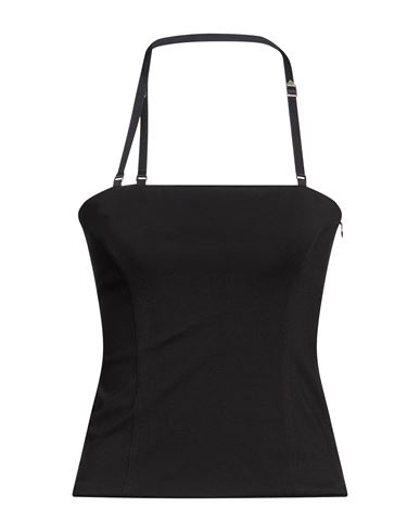 Woman Top Black Size 4 Rayon, Polyamide, Elastane