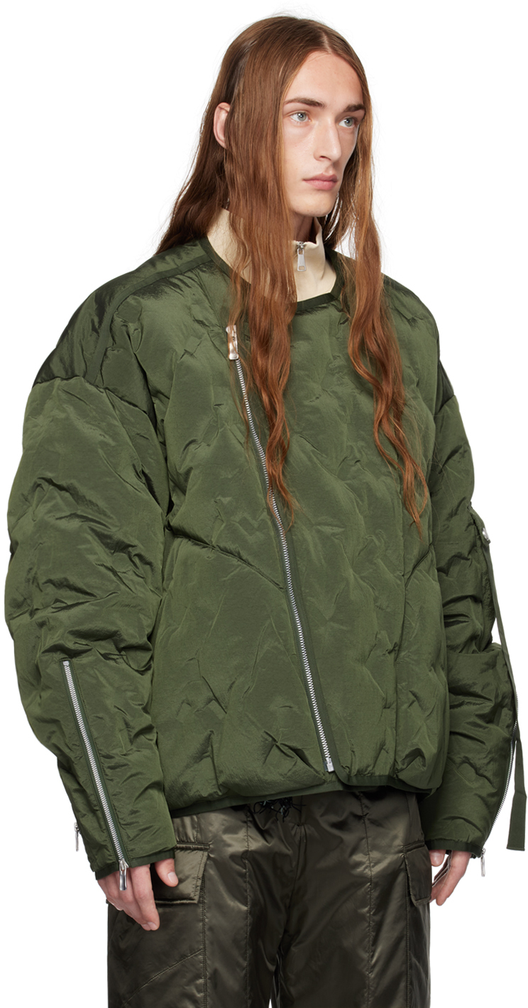 SSENSE Exclusive Khaki Azyr Down Jacket